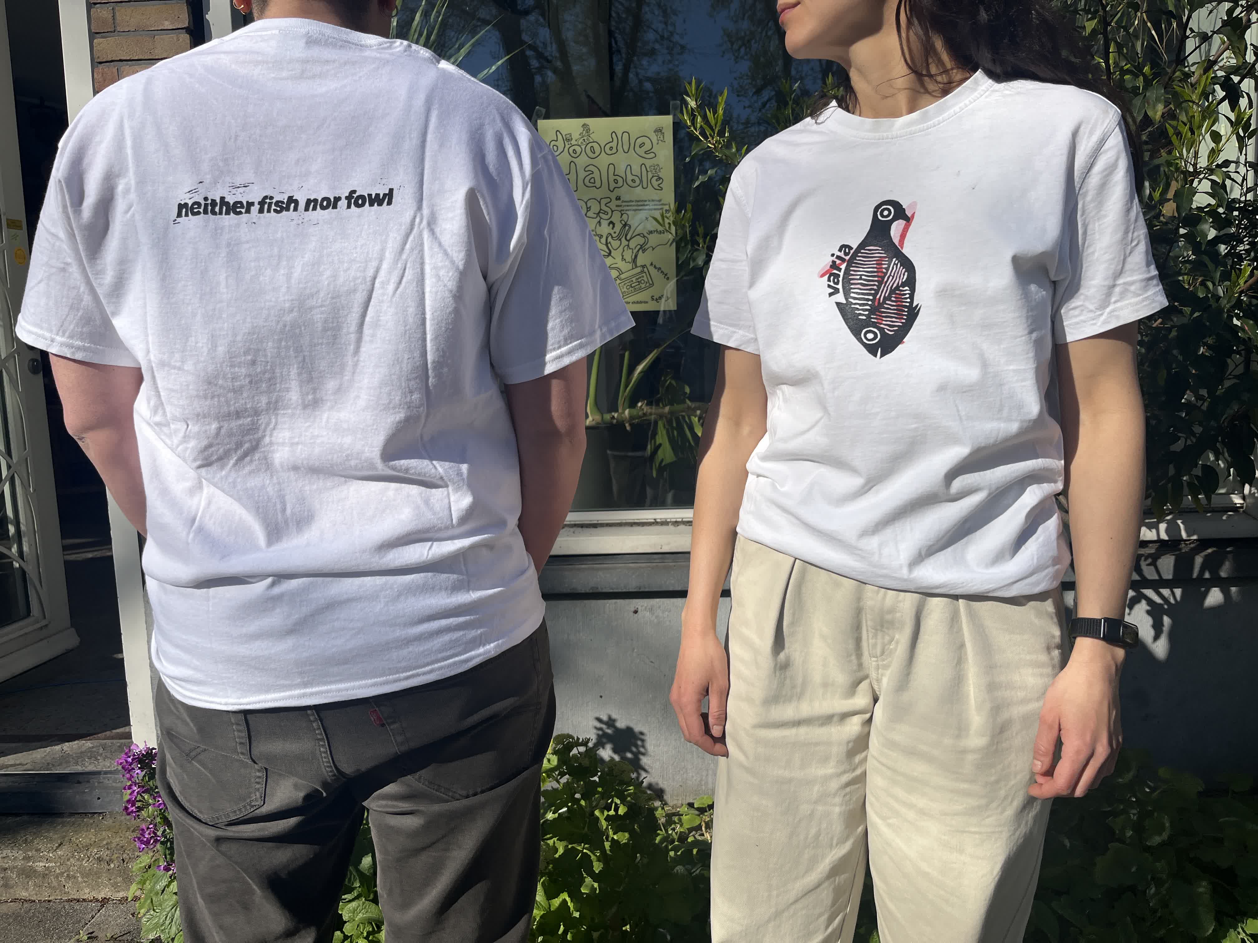 varia members modeling the hottest new varia t-shirts