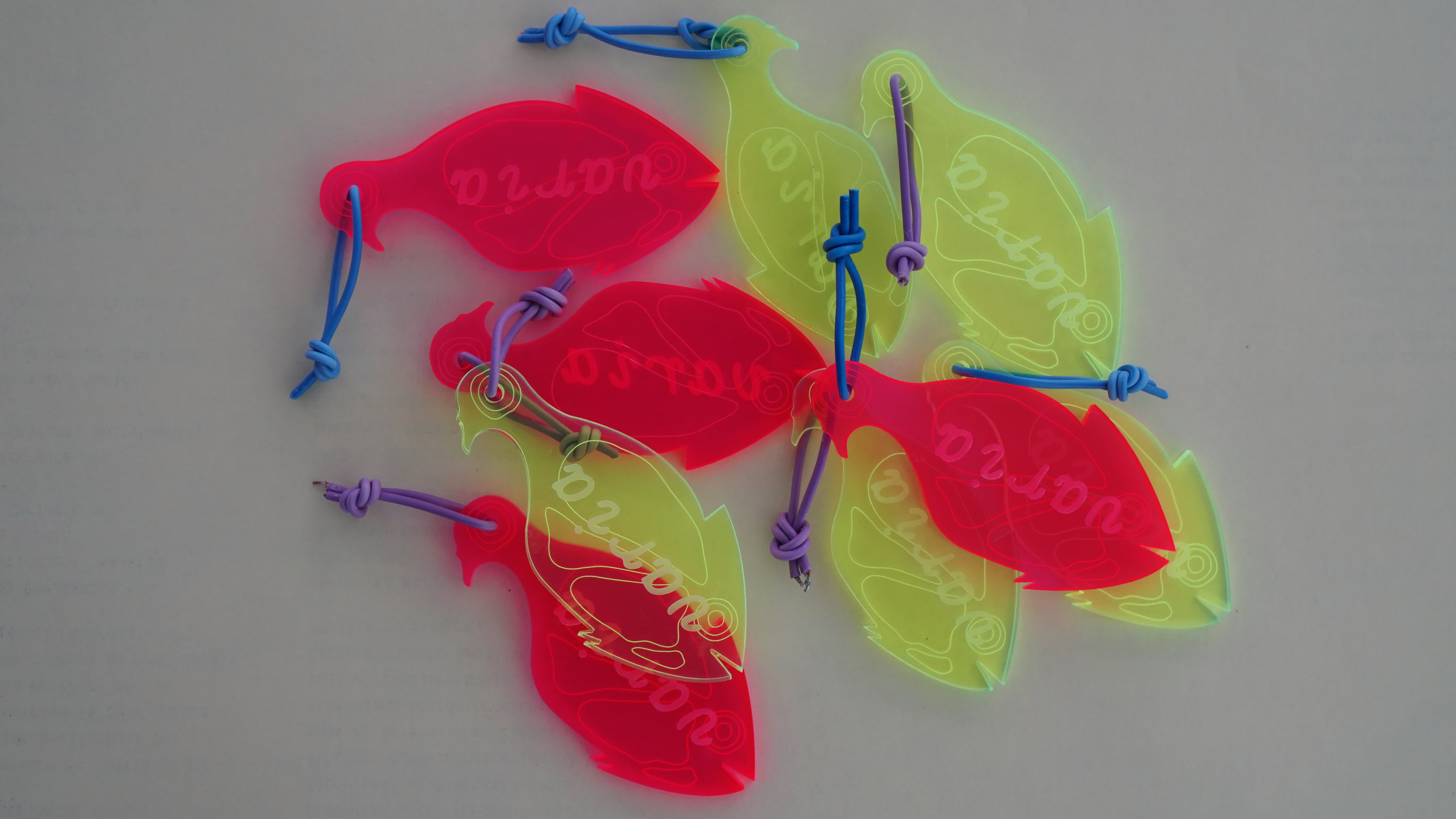the custom varia keyrings in cool colours